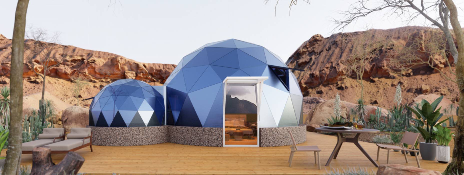 修武县球形智能光伏玻璃星空房